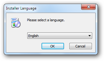 Bahasa Installer adalah bahasa Inggris