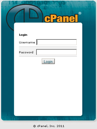 cPanel Login Interface