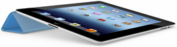 iPad smart case in typing position