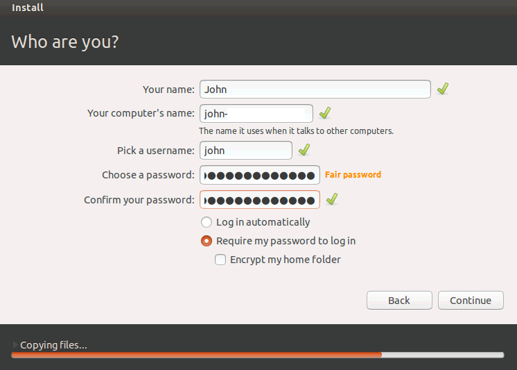Security configuration details in Ubuntu