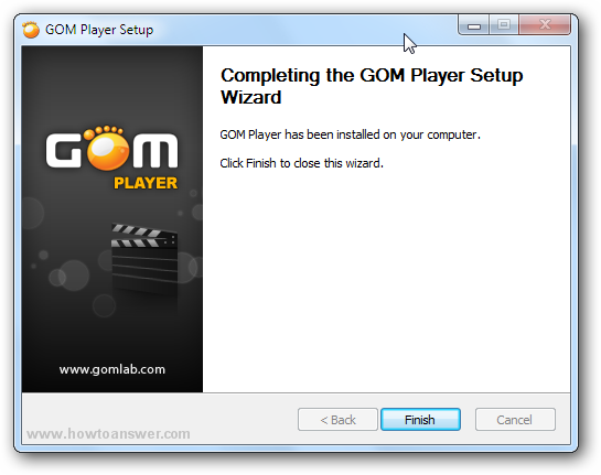 Gom Player has been installed