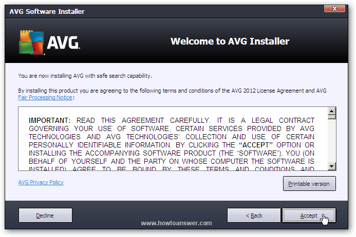AVG License Agreement