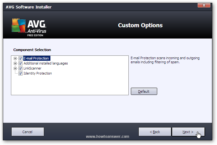 Install AVG Antivirus Free Edition
