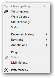 Tools tab