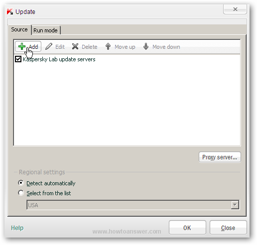 Add update source