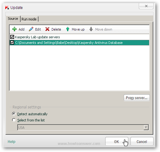 The update folder has been added - manually