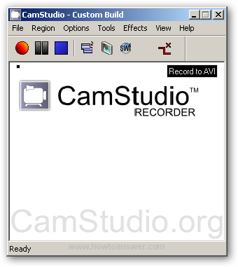 CamStudio software interface